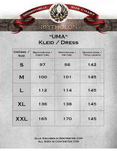 Robe médiévale modèle Uma, couleur noire 2