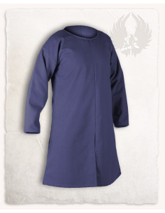 Tunique médiévale en coton bleu modèle Gadaric 2