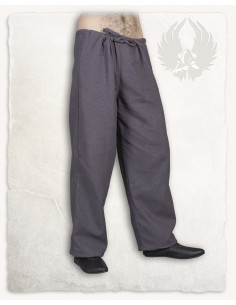 Pantalon médiéval en coton gris modèle Kasimir