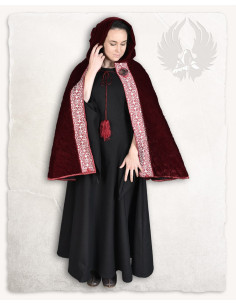 Robe médiévale de dame Leonora, coton noir 2