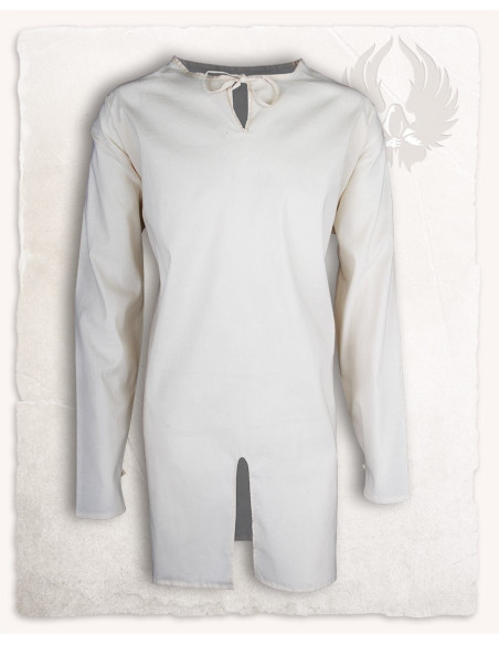 Tunique médiévale en coton crème...