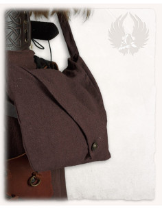 Sac à bandoulière médiéval modèle Helbig, couleur marron