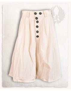 Pantalon large en coton crème modèle Matey 2