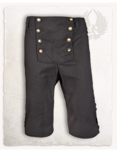 Pantalon pirate en coton noir modèle Franklin 2