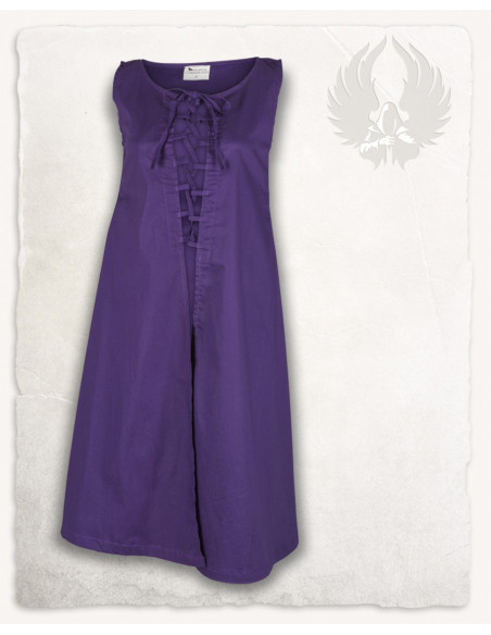 Robe médiévale violette modèle Leandra