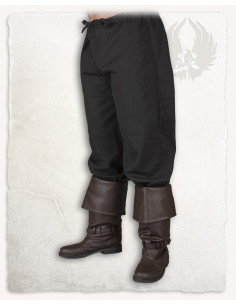 Pantalon médiéval en coton noir modèle Kasimir