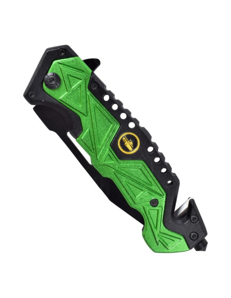 Couteau de sauvetage SCK vert armée...