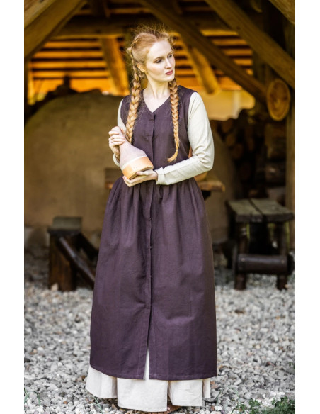 Robe médiévale sans manches Arlette,...