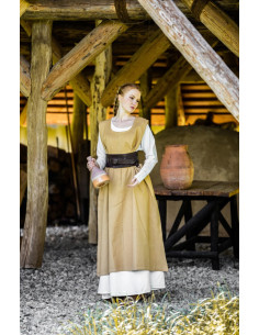 Robe médiévale modèle Gerda, couleur jaune