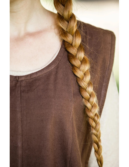 Robe médiévale modèle Gerda, marron...