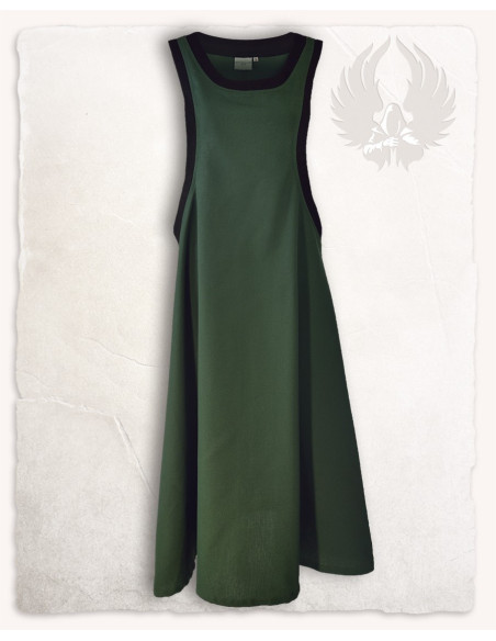 Robe médiévale dame Juliana, vert foncé