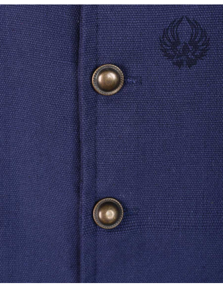 Gilet pirate Fletcher couleur bleu