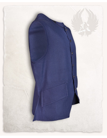 Gilet pirate Fletcher couleur bleu