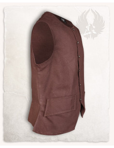 Gilet pirate Fletcher marron 2