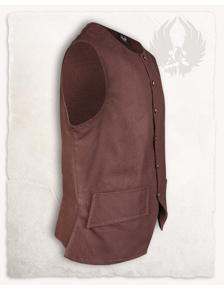 Gilet pirate Fletcher marron