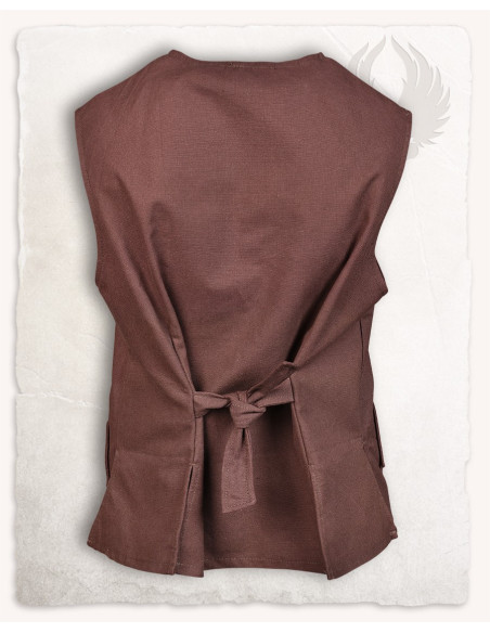 Gilet pirate Fletcher marron