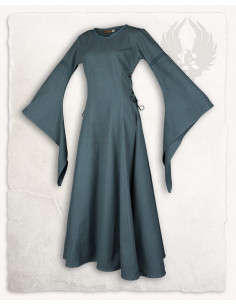 Robe médiévale en coton premium modèle Lenora, vert 2