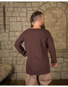 Tunique viking modèle Tronde, couleur marron