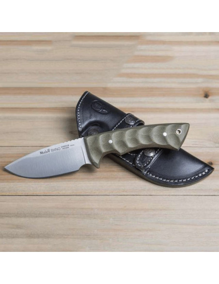 Couteau Muela Rhino micarta vert