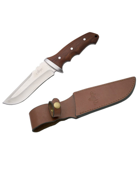 Couteau de chasse avec manche en bois