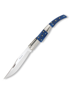 Couteau de poche arabe, type cliquet, manche stamina...