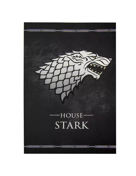 Carnet Game of Thrones Maison Stark...