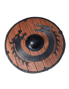 Bouclier Dragon Viking en bois (60 cm.)