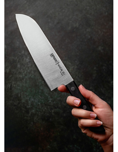 Couteau japonais Santoku Samura Harakiri, lame 180 mm. ⚔️ Boutique
