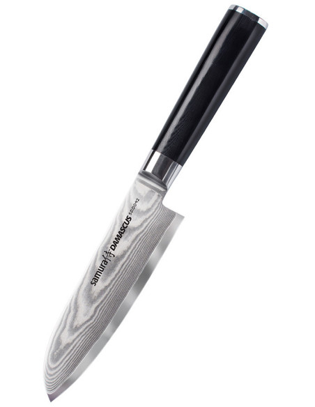 Couteau série Santoku Samura Damascus, lame 150 mm.