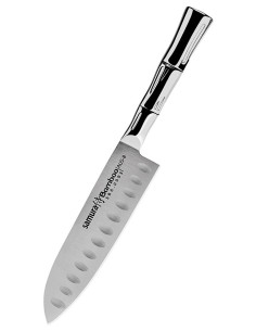 Couteau Samura Shadow, modèle Small Santoku, lame 137 mm.