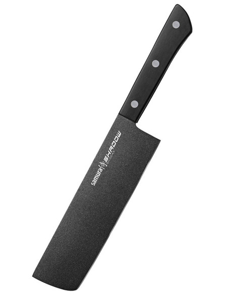 Couteau Samura Shadow modèle Nakiri, lame 170 mm.