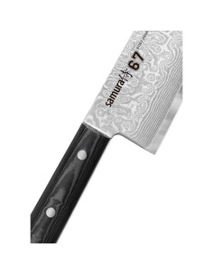 Couteau Santoku Samura série Damas 67, lame 175 mm. 2