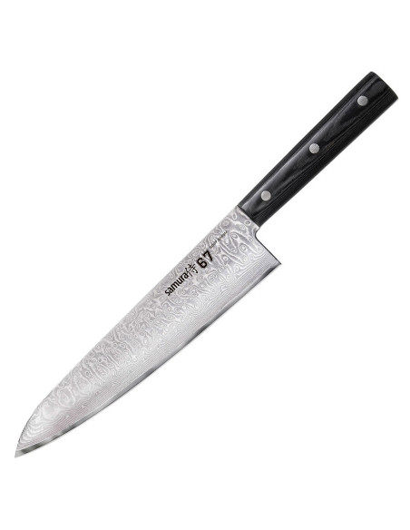 Couteau Santoku Samura Damas série 67, lame 208 mm.