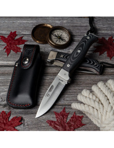 Couteau de chasse MT-4, manche en micarta noir
