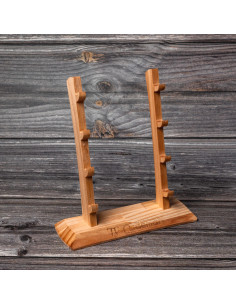 Base en bois pour 4 couteaux
