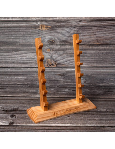 Base en bois pour 6 couteaux ou rasoirs