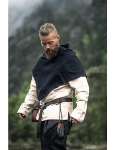 Viking Gugel modèle Halfdan, couleur noire 2