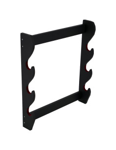 Support mural pour 3 katanas