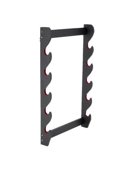 Support mural pour 5 katanas