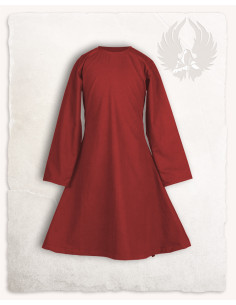 Robe médiévale pour fille modèle Lisbeth, rouge