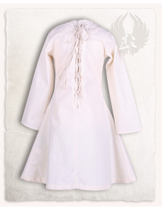 Robe médiévale pour fille modèle Lisbeth, crème