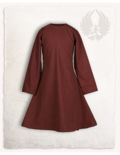 Robe médiévale pour fille modèle Lisbeth, marron