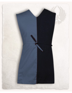 Tabard médiéval pour enfant modèle Félix, noir-bleu