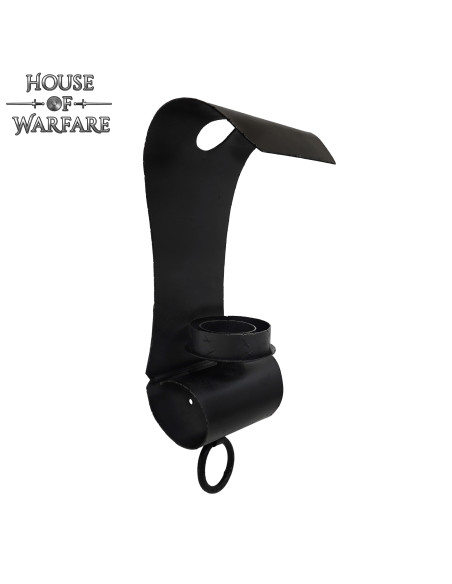 Applique médiévale vissée pour 1 bougie