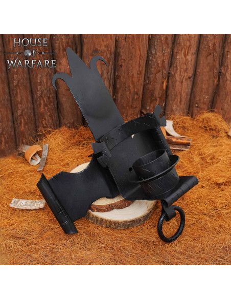 Applique croix médiévale pour 1 bougie