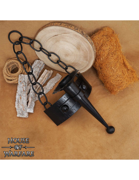 Applique murale médiévale chaînes...