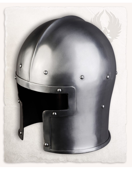 Barbute médiévale en métal modèle Manolo