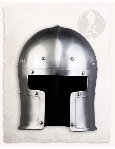 Barbute médiévale en métal modèle Manolo