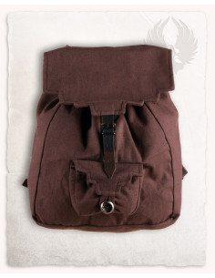 Sac à dos médiéval en coton modèle Borchard, couleur marron