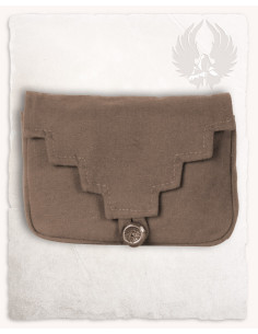 Sac banane médiéval en coton marron modèle Borchard 2